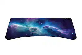 Arozzi - Full-Surface, Interchangeable, Water-Resistant, and Washable Mouse Pad with Stitched Edges - D041 ( Space ) - Blue