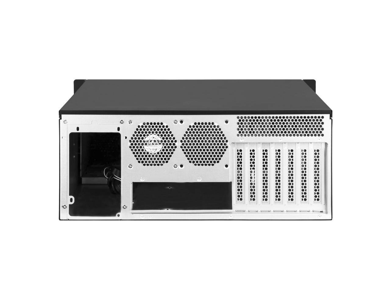 Alt View 3. SilverStone - SilverStone 4U rackmount server chassis with liquid cooling compatibility,RM42-502 - Silver.