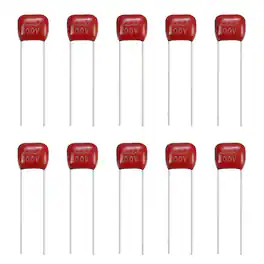 Unique Bargains - 20pcs 0.0022uF 100V CBB21/CBB22 Metallized Polypropylene Film Capacitor Kit for Electronics - Red