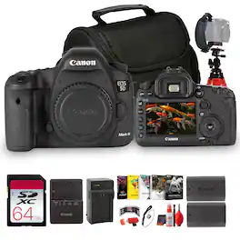 Canon - EOS 5D Mark III Camera Body Only, Full Frame 22.3MP DSLR, 61-Point AF, Dual Card Slots Pro Bundle
