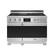 Alt View 7. Thor Kitchen - 7.6 Cu Ft. Freestanding Double Oven Dual Fuel Gas Range with 7 Burners - Stainless Steel.