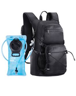 VEVOR - Hydration Backpack, 25L Insulated Hydration Pack Backpack with 2L TPU Water Bladder, Hiking Water Backpack with Storage - Black