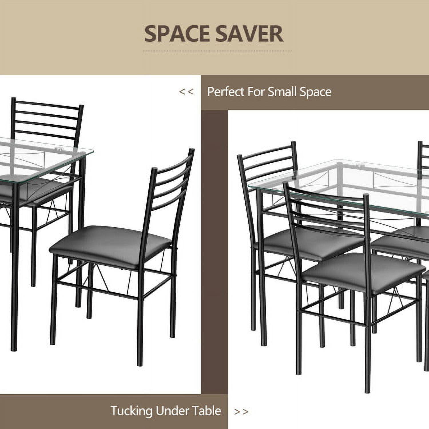 SPACE SAVER  
Perfect For Small Space  
Tucking Under Table