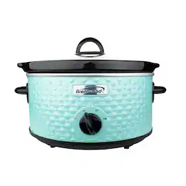 Brentwood - 3.5 Quart Diamond Pattern Slow Cooker - Blue