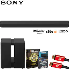Sony - BRAVIA Theater Sound Bar 8 w/ BRAVIA Theatre Sub 9 + 26 Month Extended Warranty Protection Bundle