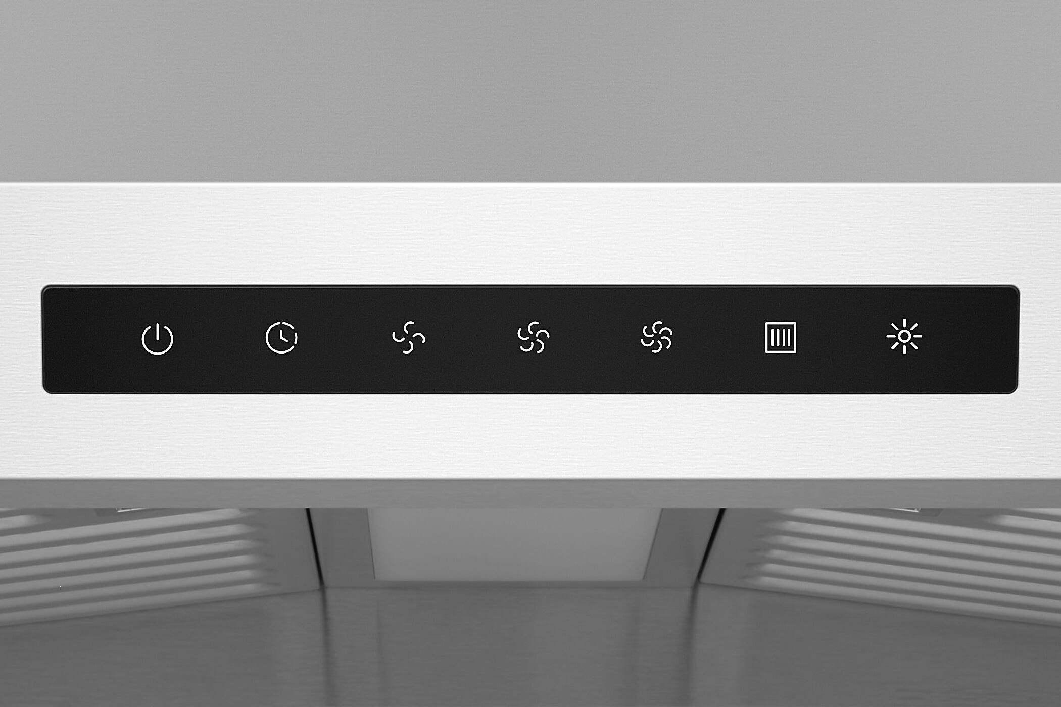 Alt View 5. Hauslane - Hauslane UC-PS60 30-inch Ducted Under Cabinet Range Hood - Silver.