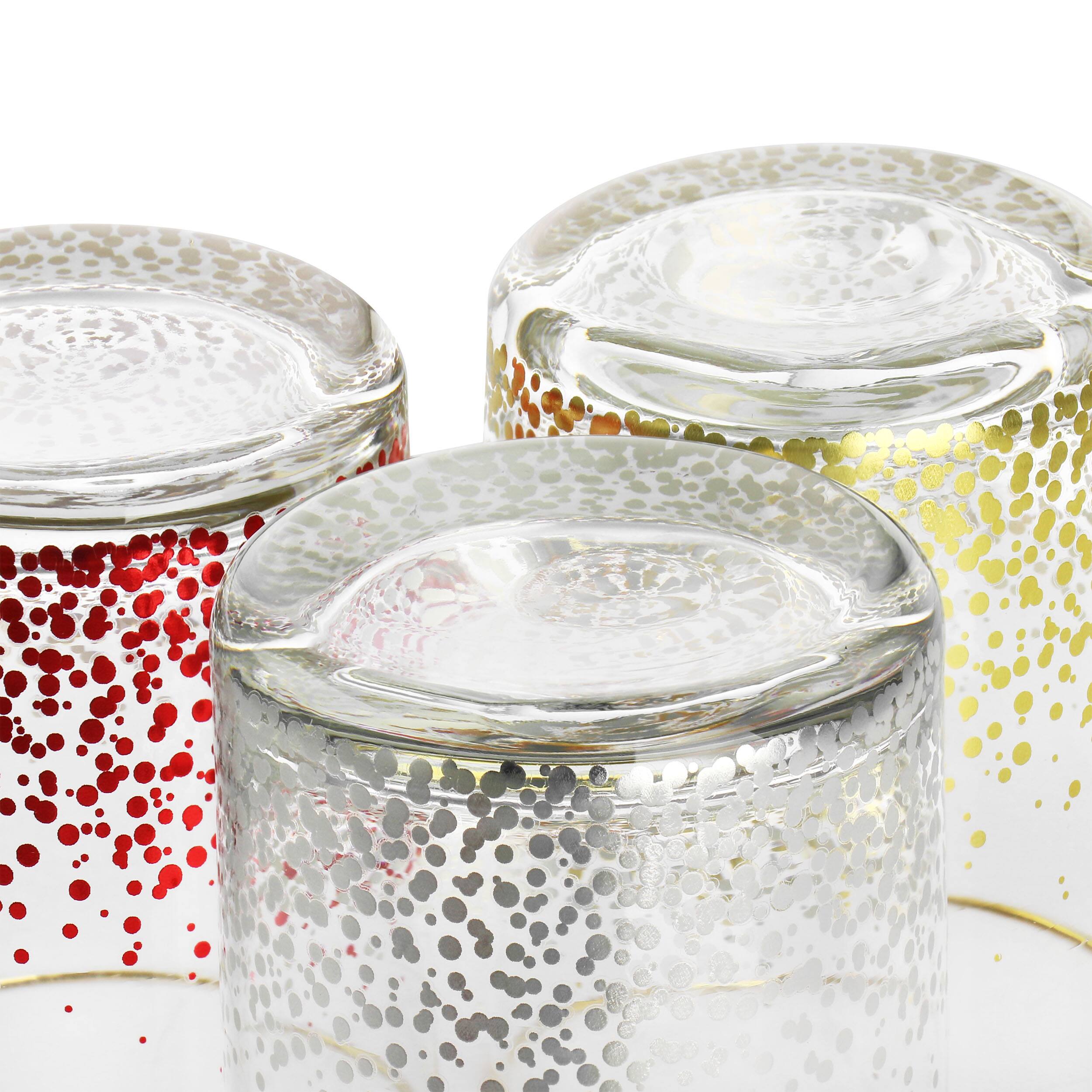 Alt View 5. Gibson - Laurie Gates California Designs Audrey Hill 6 Piece 13.5oz Double Old Fashion Glass Set in Assorted Colors - Assorted.