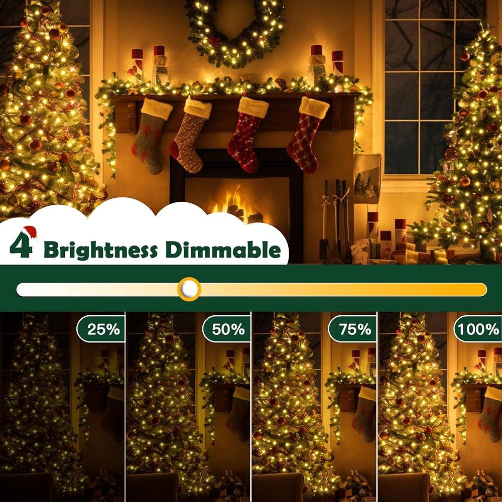 4 Brightness Dimmable  
25% 50% 75% 100%