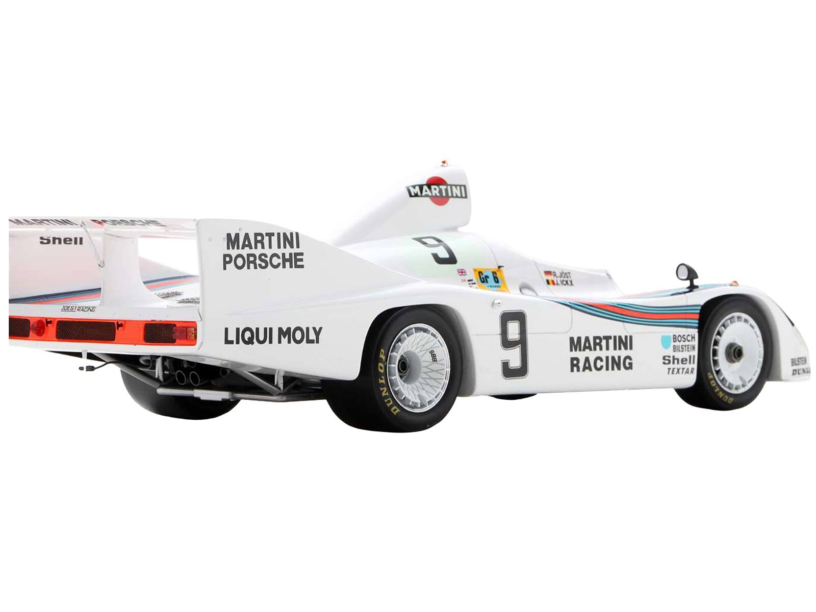 MARTINI PORSCHE  
LIQUI MOLY  
MARTINI RACING  
BOSCH  
BILSTEIN  
Shell  
TEXTAR  
DUNLOP  
SNEII  
Gr 6  
9