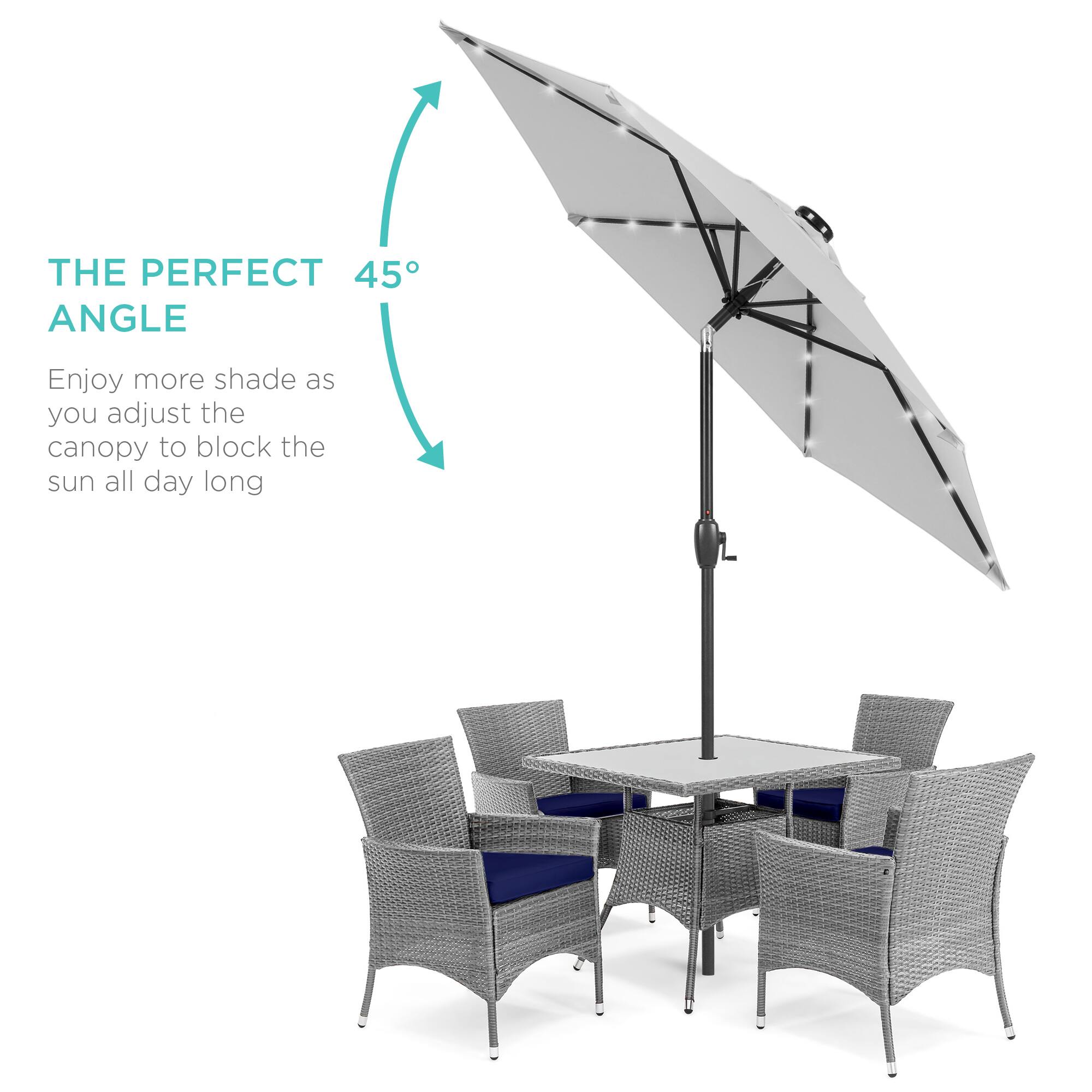 THE PERFECT 45° ANGLE

Enjoy more shade as you adjust the canopy to block the sun all day long