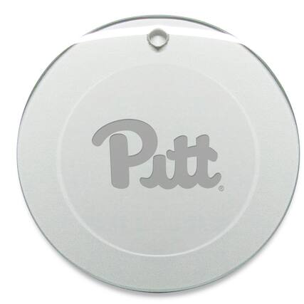 Front. Jardine - Pitt Panthers Round Logo Ornament - Multicolor.