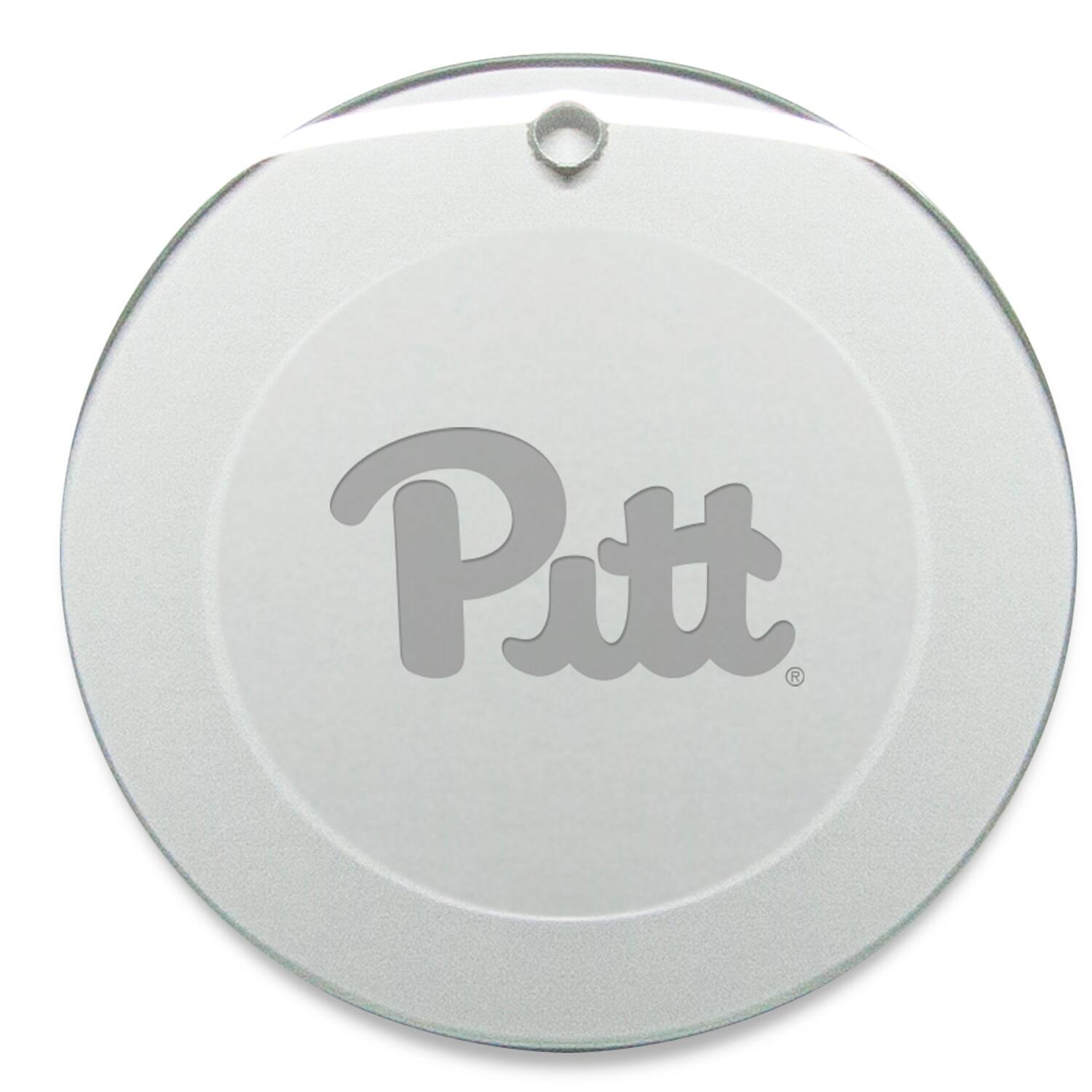 Front. Jardine - Pitt Panthers Round Logo Ornament - Multicolor.