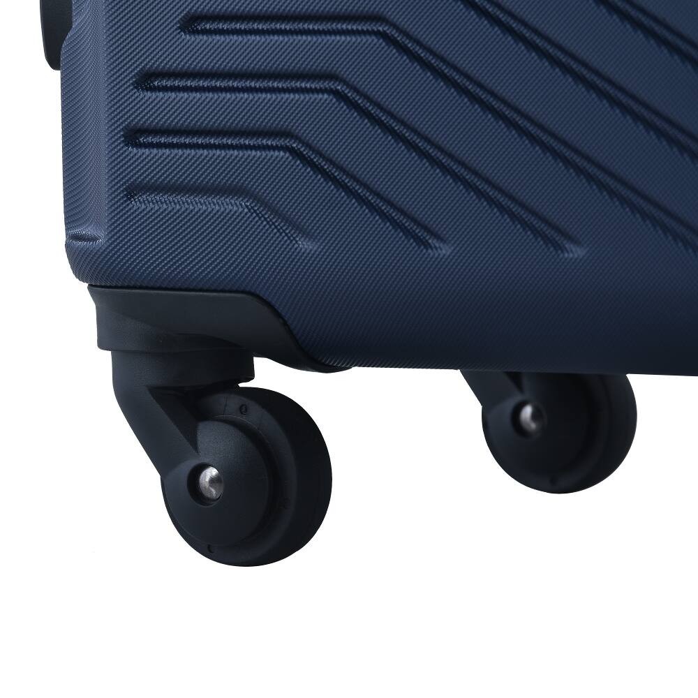 Alt View 7. Ropilly - Ropilly 3 Piece Luggage Set ABS Hard Shell Suitcase Set Navy - Navy.