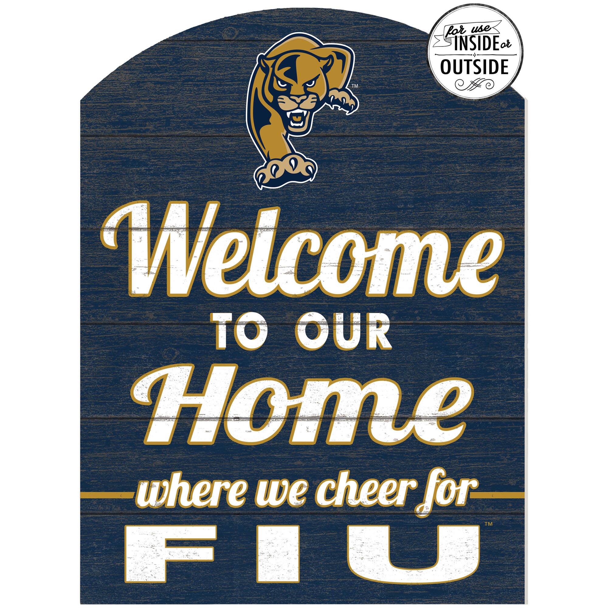 FIU Panthers 16'' x 22'' Indoor/Outdoor Marquee Sign