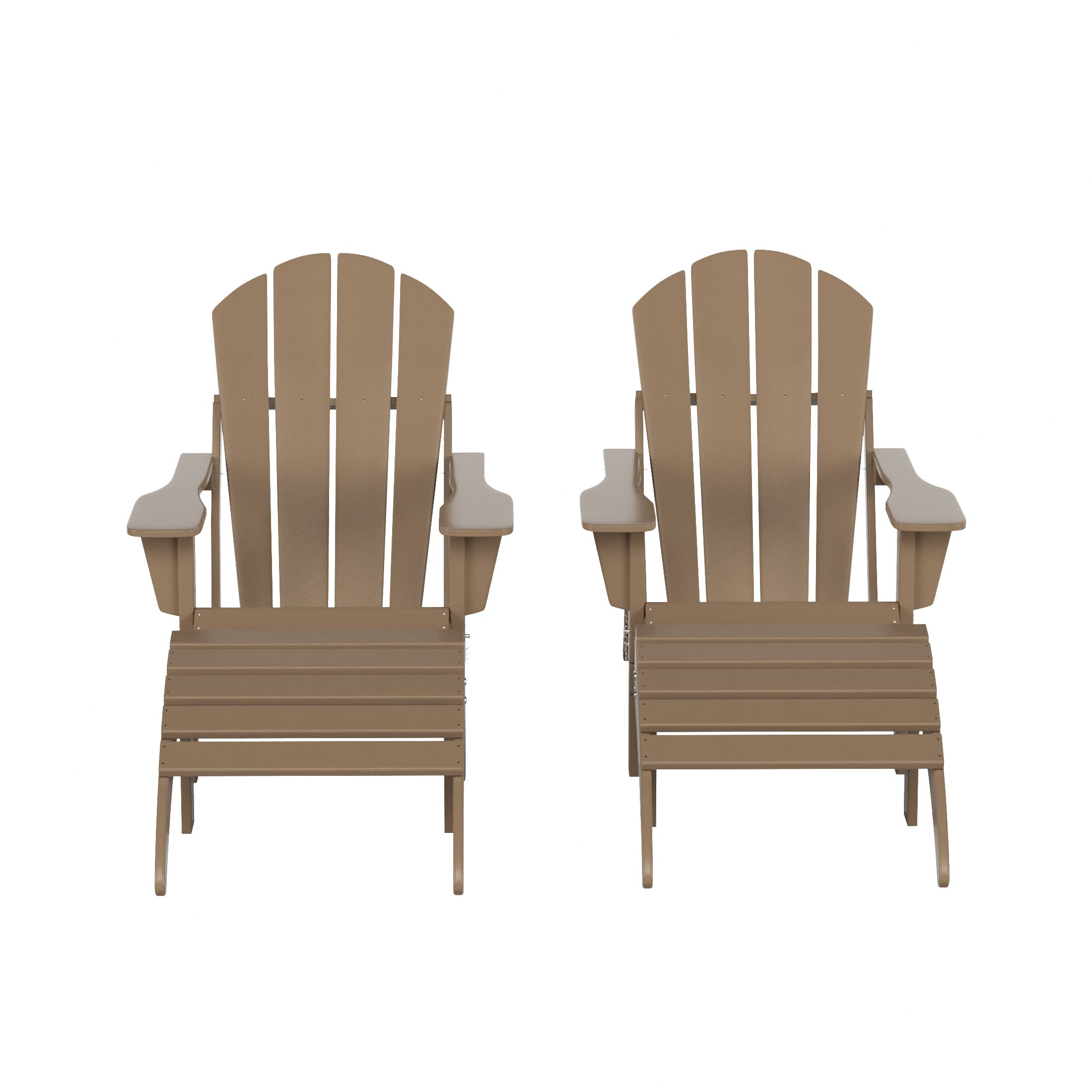 WestinTrends - Malibu 4-Piece set classic Adirondack chairs with ottoman (2 seater) - Weathered Wood price history on PriceWatchPro