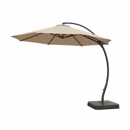 Front. Boyel Living - 11ft New Champagne Luxury Patio Umbrella UV Protection - Champagne.