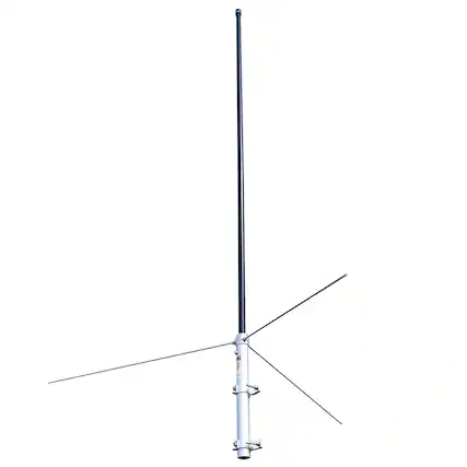 Front. Tram - 200-Watt 134-184 MHz VHF Fiberglass Base Antenna, 4'10" Tall, 50-Ohm UHF SO-239 Connector - Black.