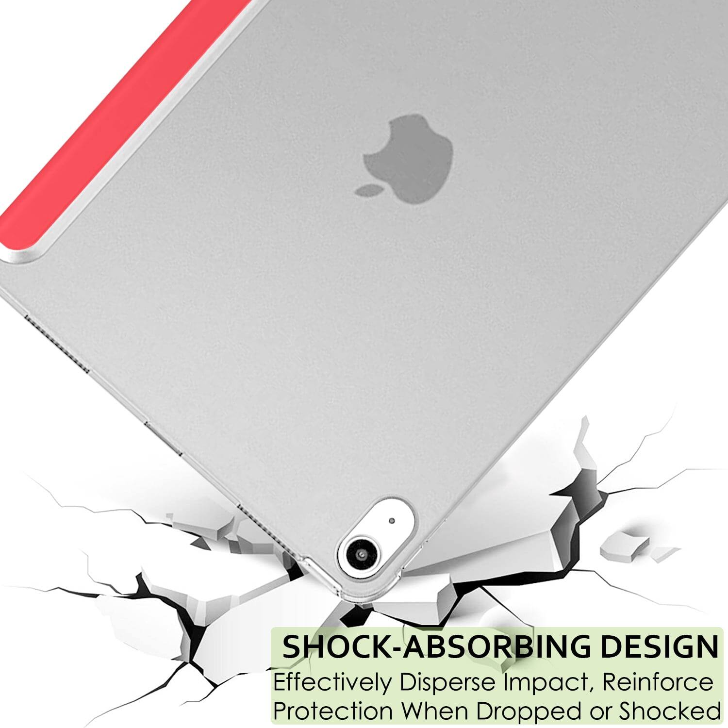 SHOCK-ABSORBING DESIGN  
Effectively Disperse Impact, Reinforce Protection When Dropped or Shocked