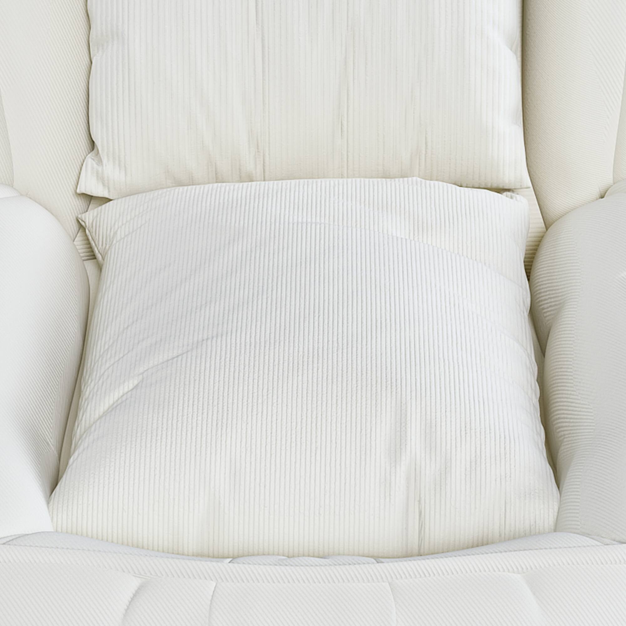 Alt View 9. GOODSILO - Upholstered Foldable Adjustable Sofa Bed with Pillows for Adults and Pets - Off White.