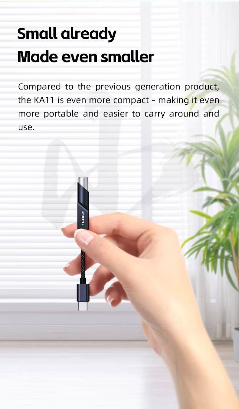 Small already Made even smaller

Compared to the previous generation product, the KA11 is even more compact - making it even more portable and easier to carry around and use.