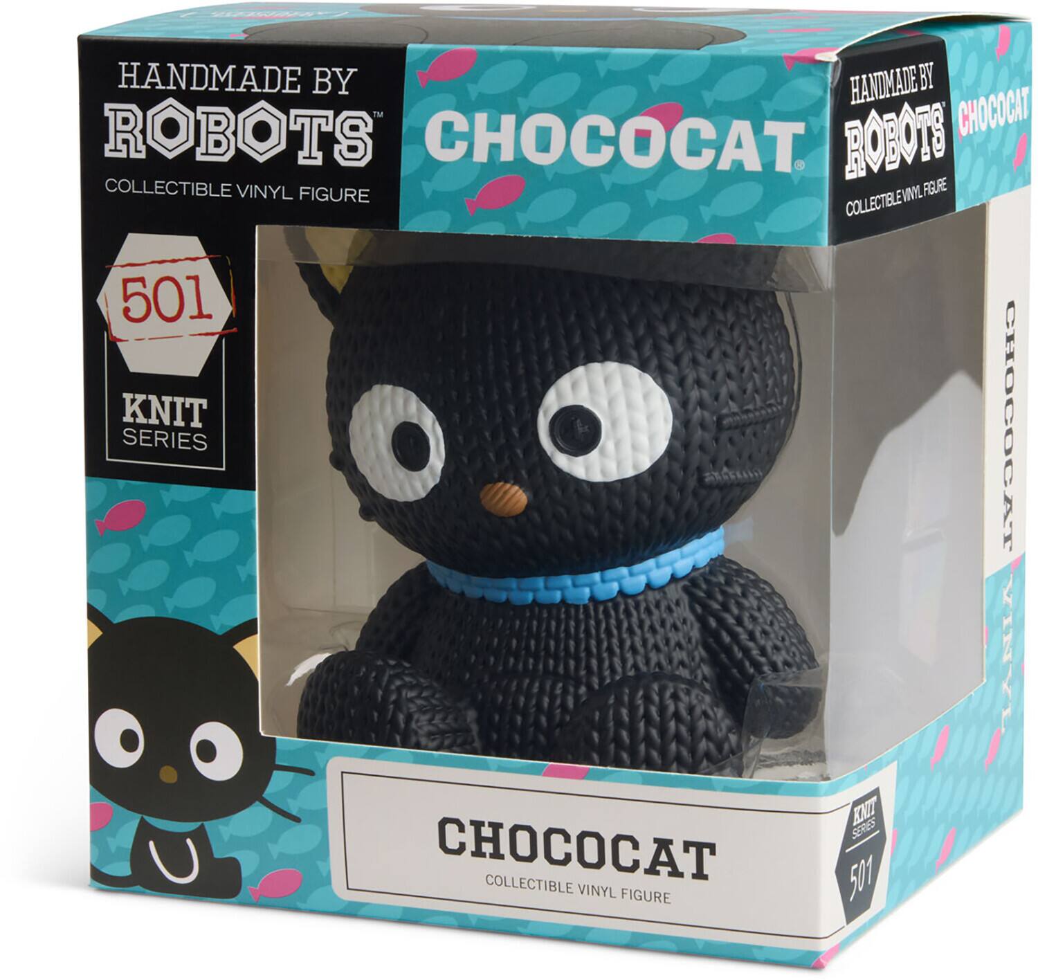 HANDMADE BY ROBOTS  
CHOCOCAT  
COLLECTIBLE VINYL FIGURE  
501 KNIT SERIES  
CHOCOCAT VINYL  
CHOCOCAT COLLECTIBLE VINYL FIGURE  
KNIT SERIES 501