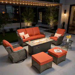 Orange Red(Brown Wicker)