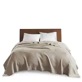 Gracie Mills - Caitlin Pure Comfort Egyptian Cotton Blanket - Khaki