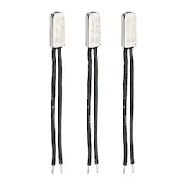Unique Bargains - 3pcs KSD9700 Thermostat 150C Normally Close N.C Temperature Switch 250V 10A Thermal Protector Metal - Black
