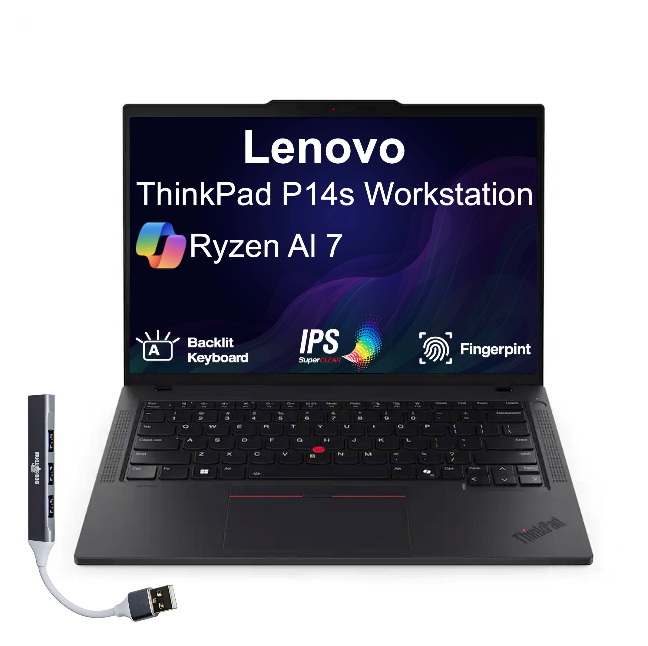 Lenovo ThinkPad P14s Workstation  
Ryzen AI 7  
Backlit Keyboard  
IPS SuperCLEAR  
Fingerprint