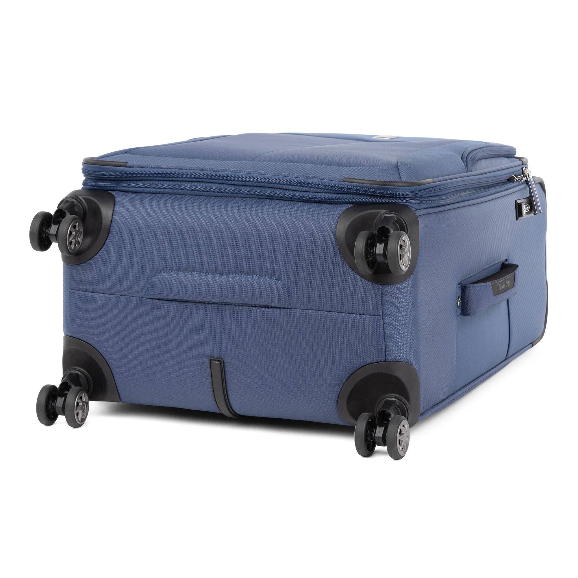 Alt View 1. Travelpro - Walkabout 6 Softside Expandable 25" Medium Checked Spinner Luggage - Ocean Blue.