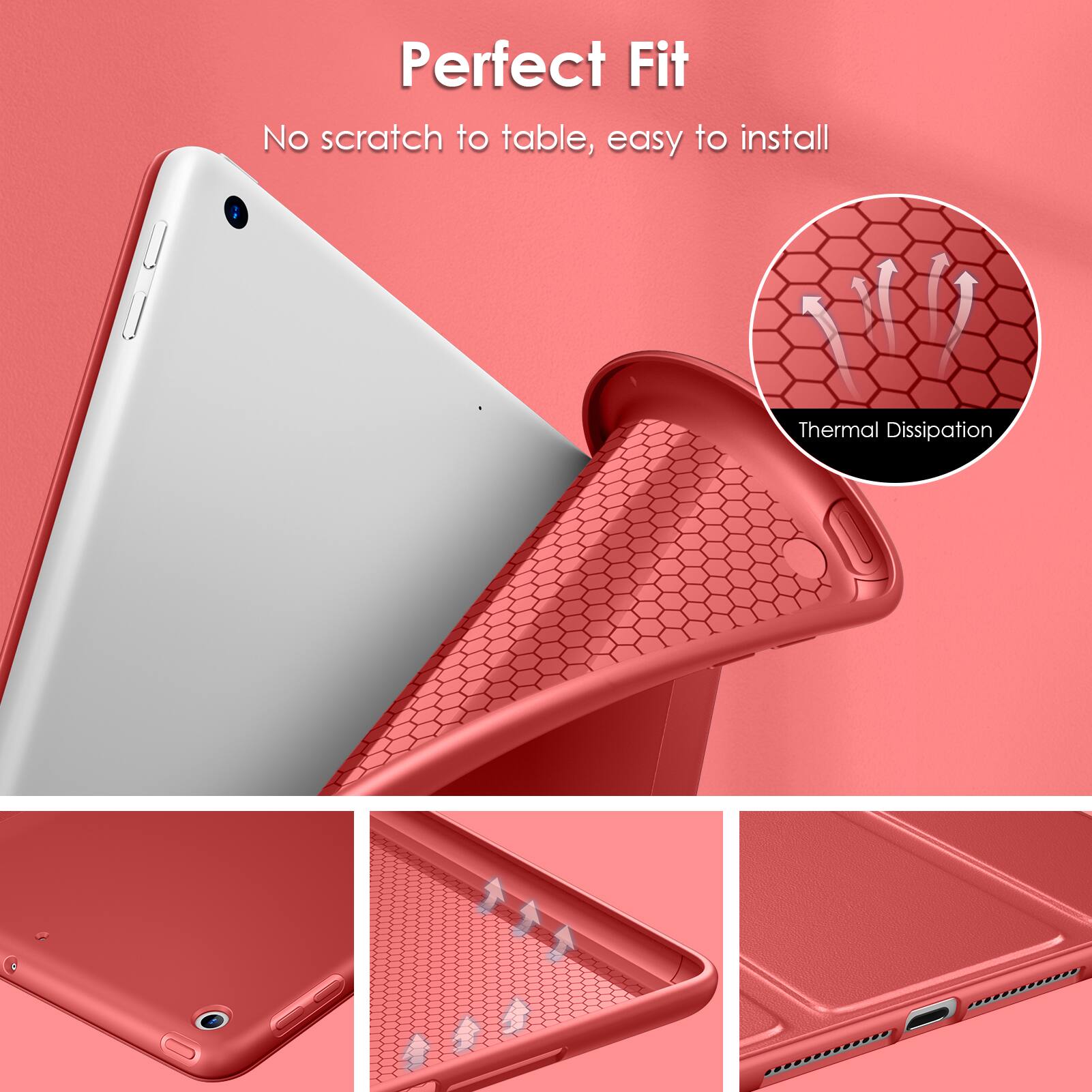 Perfect Fit  
No scratch to table, easy to install  

Thermal Dissipation