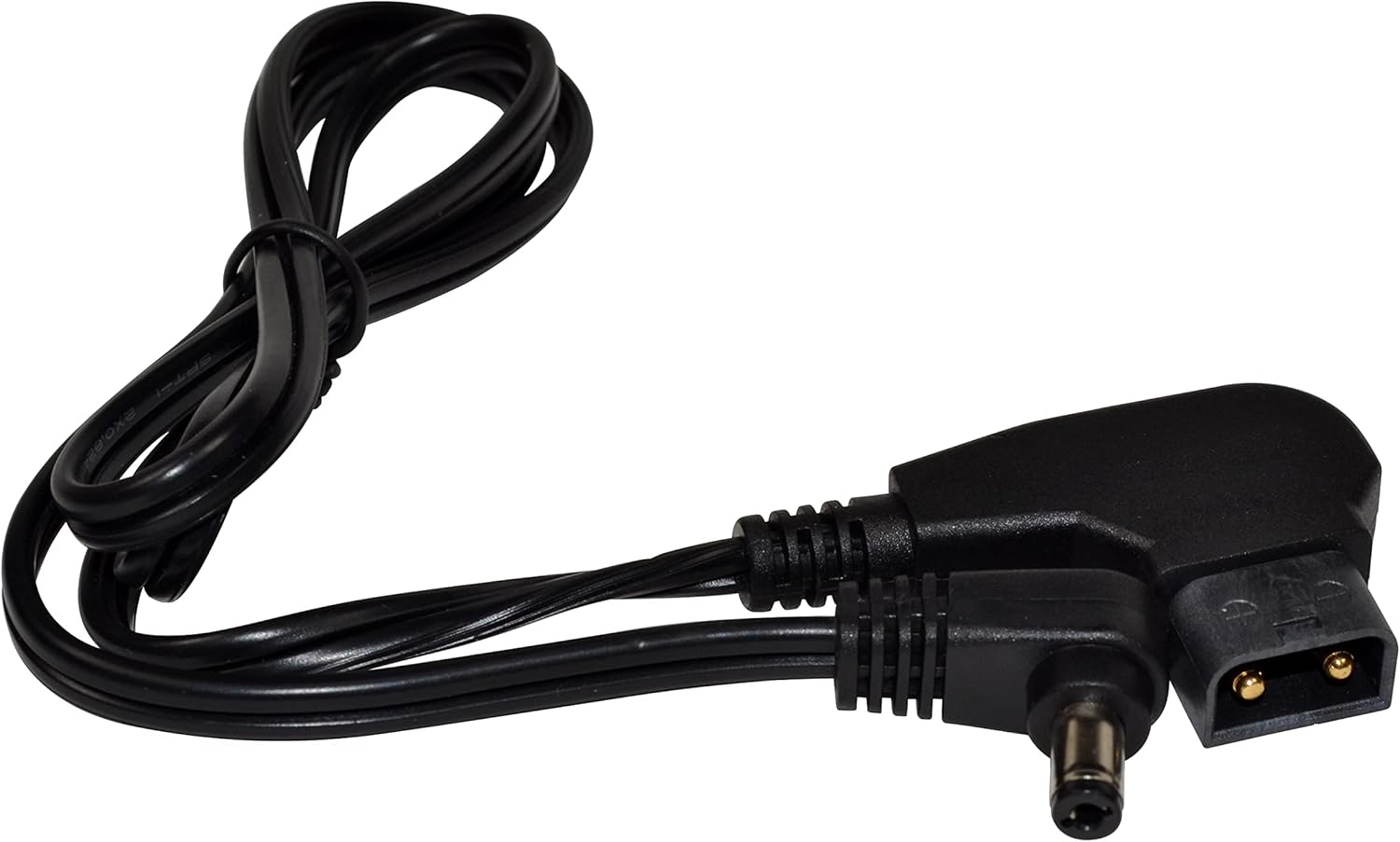 Back. HQRP - HQRP D-Tap Power DC Cable 5.5x2.1mm Barrel Plug, Negative Polarity +C-, 2ft - black.