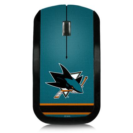 Front. Keyscaper - San Jose Sharks Stripe Wireless Mouse - Multicolor.