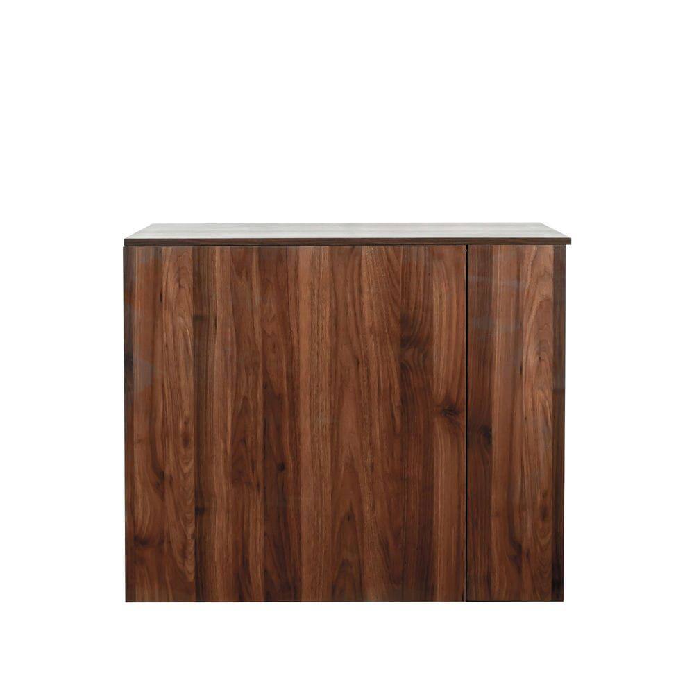 Alt View 7. Kadyn - Modern Corner Home Office storage with extendable table, Study Writing Desk Workstation for Home, Office, Brown - Brown.