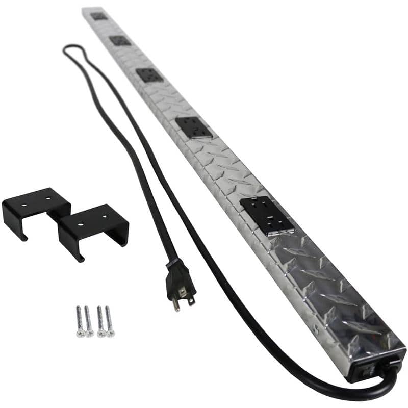 Legrand - 6 ft L 10 outlets Power Strip - Silver