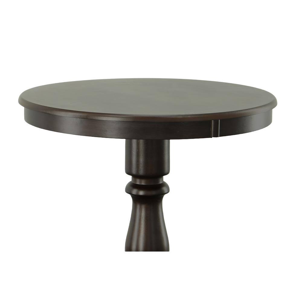 Alt View 4. Carolina Chair & Table - Fairview 30" Round Pedestal Bar Table - Espresso - Espresso.
