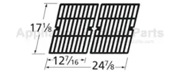 Music City Metals - MCM666616226 grid ci 17.125 x 24.875 Grill Chef cooking grids