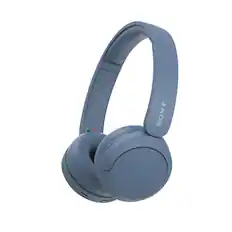 Front. Sony - WH-CH520 Wireless Headphone with Microphone - Blue.