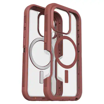 Front. OtterBox - Defender Series Pro XT Hard Shell for MagSafe for Apple iPhone 16 Pro - Dust Bowl.