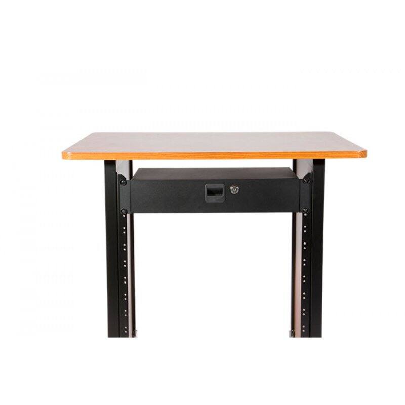 Alt View 3. On Stage Stands - OnStage RDLS2000 2U Locking Rack Drawer, Shallow (RDLS 2000) - Black.