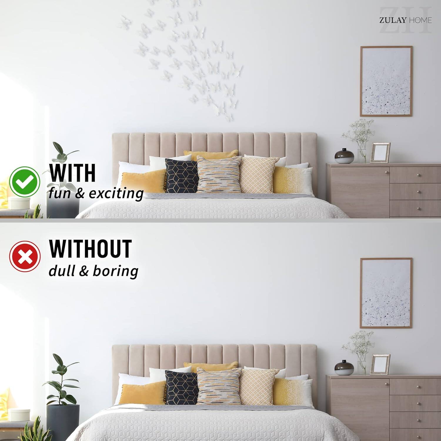 ZULAY HOME WITH fun & exciting x WITHOUT dull & boring