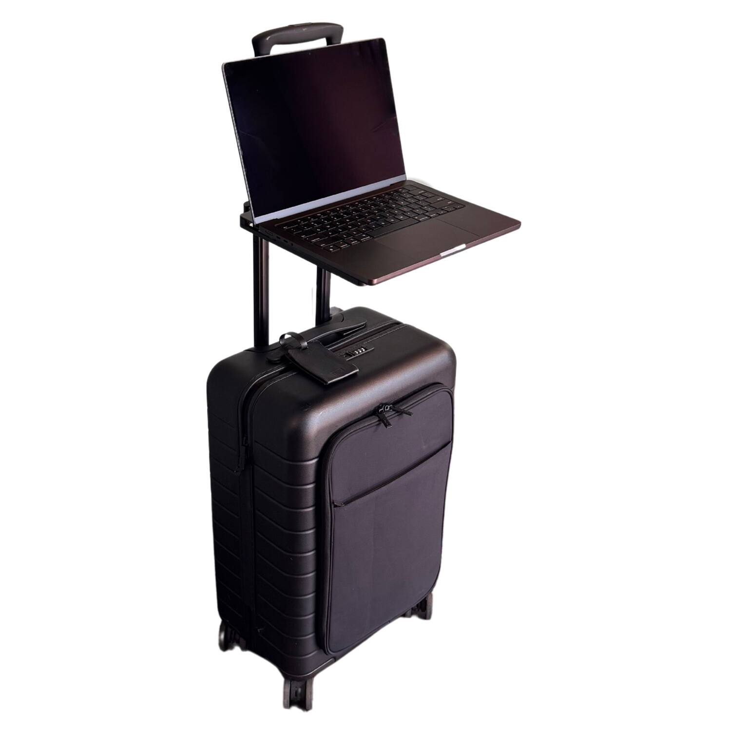 Angle. GODESK - Attachable Luggage Desk Stand - Gray/Charcoal.