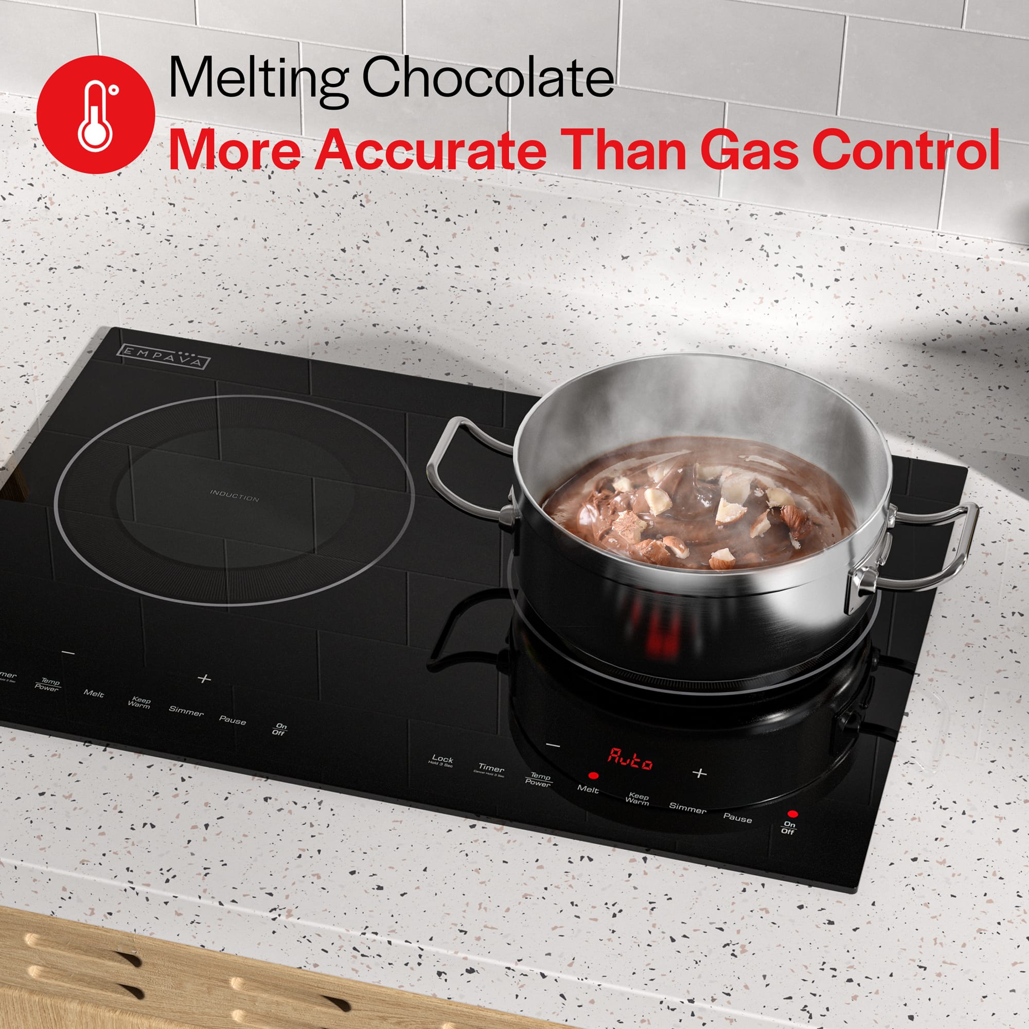 Melting Chocolate More Accurate Than Gas Control.
