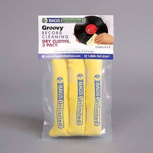 PopMarket - Bags Unlimited ASA-2D - Groovy Record Cleaning Cloth 3 Pk - Microfiber (Yellow) - VINYL ACCESSORIES - Multicolor price history on PriceWatchPro
