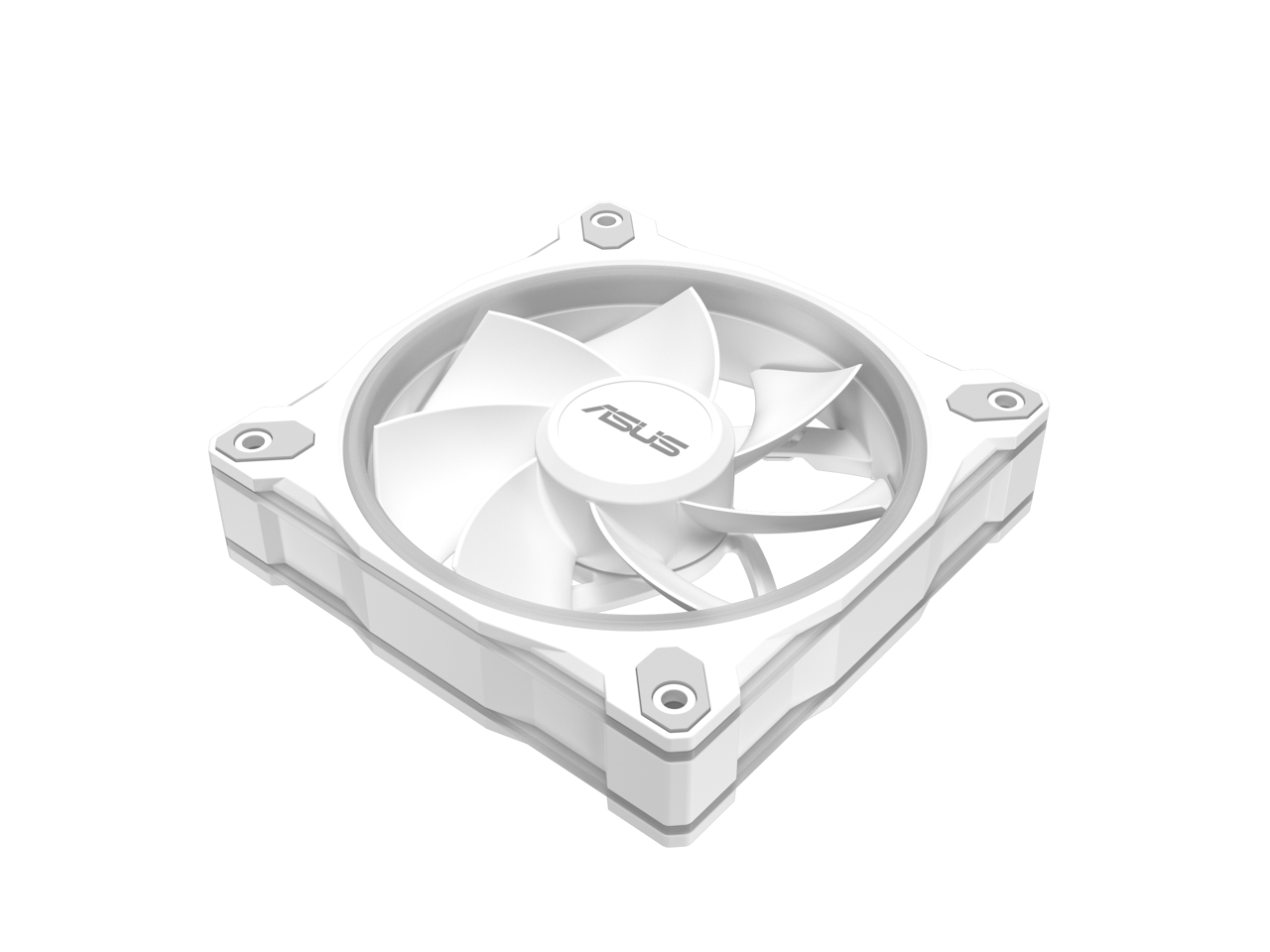 Alt View 8. ASUS - ASUS Prime MR120 ARGB Fan - White, 28mm Frame, PWM, 20 ARGB LEDs, Aura Sync - white.