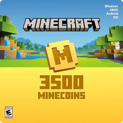 Windows XBOX Android iOS MINECRAFT M 3500 MINECOINS
EVERYONE 10+ F 10+ ESRB