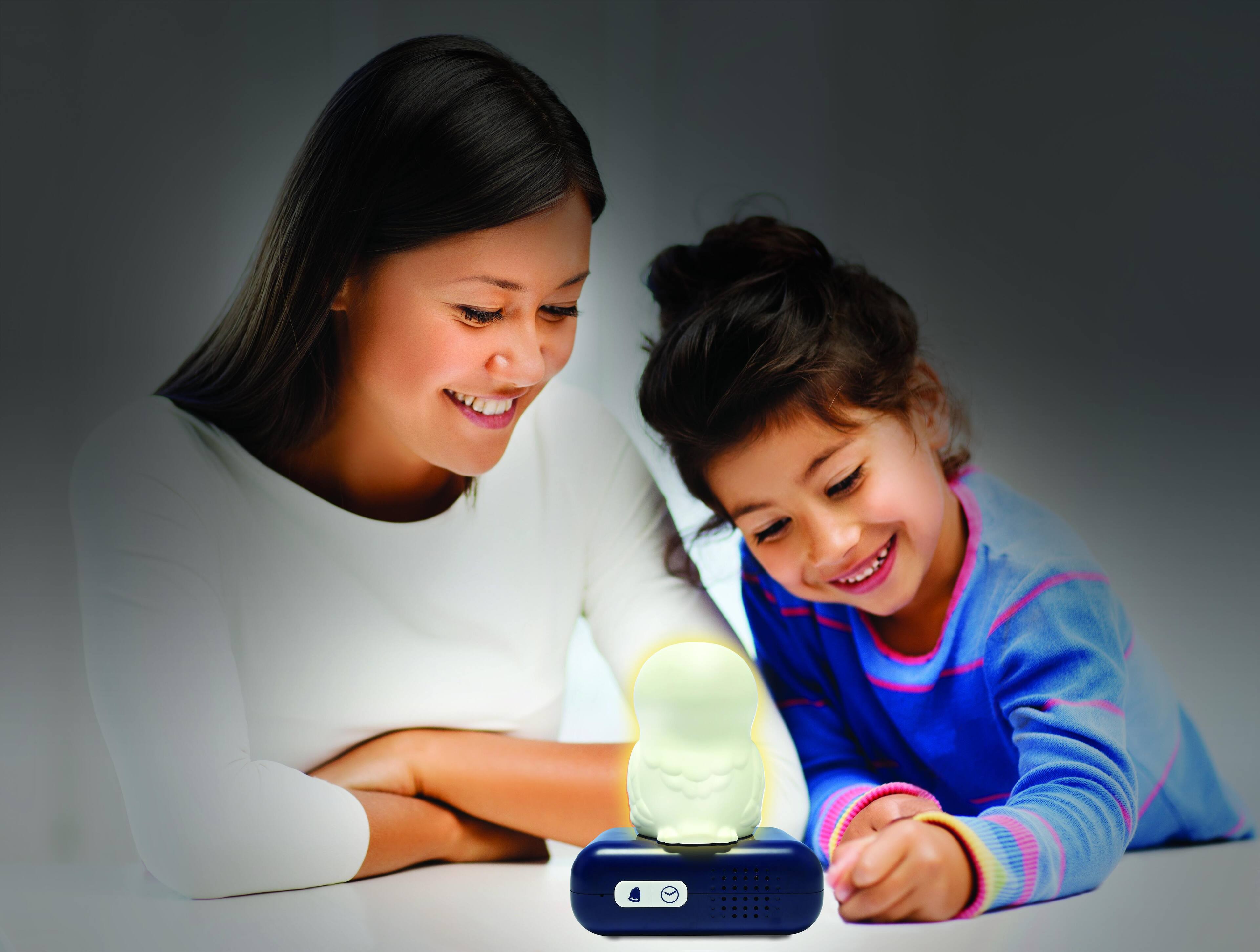 Alt View 3. Lexibook - Harry Potter Hedwig Night Light Alarm Clock with Sounds - WHITE.