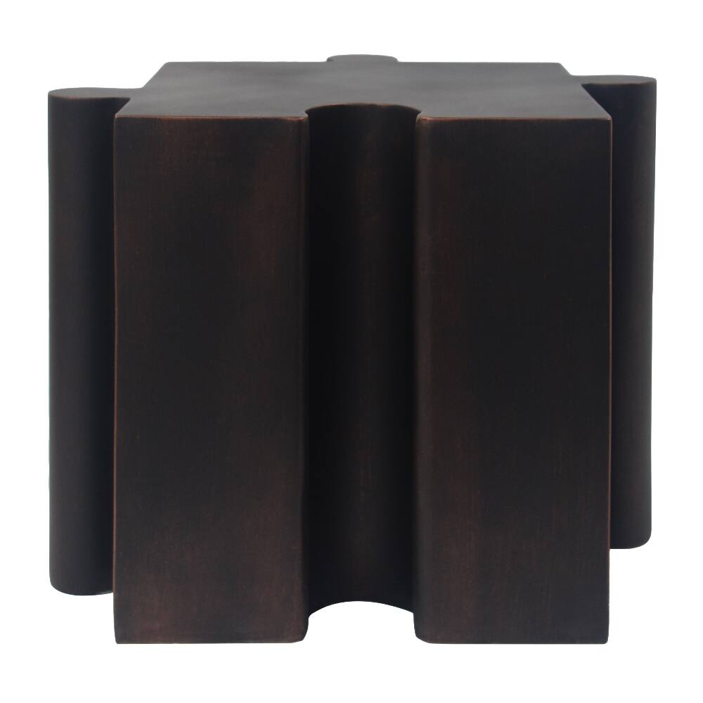 Alt View 6. Loheer - Loheer 2-Piece Artistic Puzzle Table Set Modular MGO Side Tables Interlocking Antique Copper - Antique Copper.
