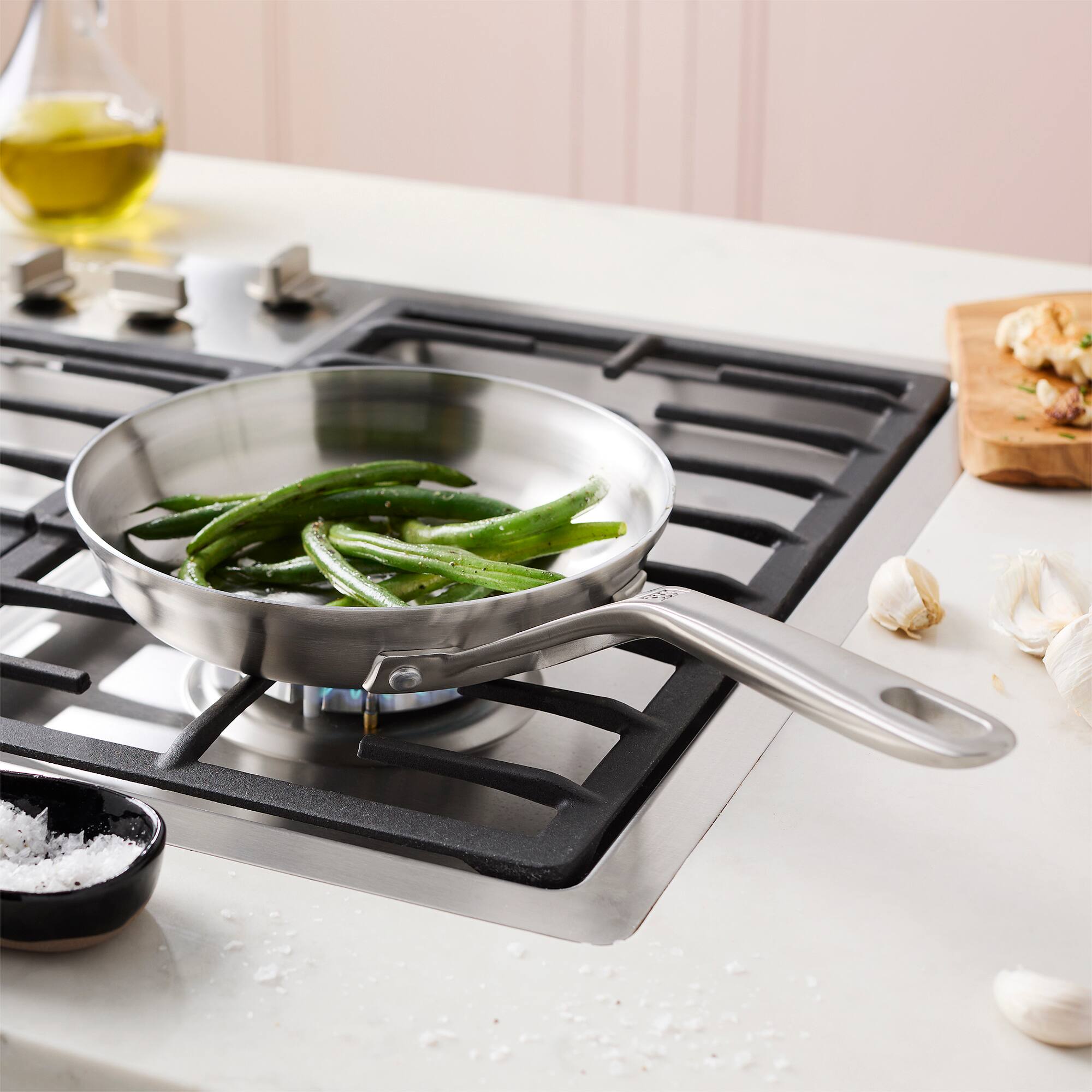 Alt View 5. ZWILLING - ZWILLING Motion Stainless Steel 8-inch Stainless Steel Fry Pan - Stainless Steel.