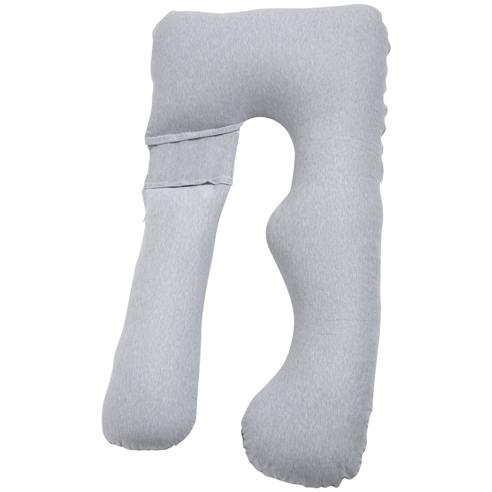 Alt View 5. VEVOR - Pregnancy Pillow, U-Shaped Full Body Maternity Pillow for Pregnant Women, Soft and Breathable Pregnant Support Pillows - Gray.